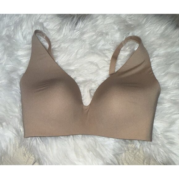 Gap Body Everyday Wire Free Bra Lightly Lined Womens 34D Beige New Nwt - Picture 2 of 6